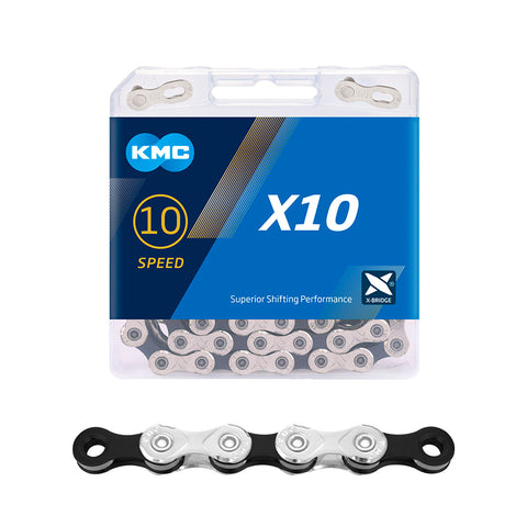 KMC Chain X10.93 10sp 116-Links Silver/Black