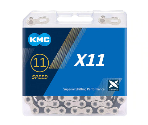 KMC Chain  X11.93 11sp 118-Links Nickel Plate/Black